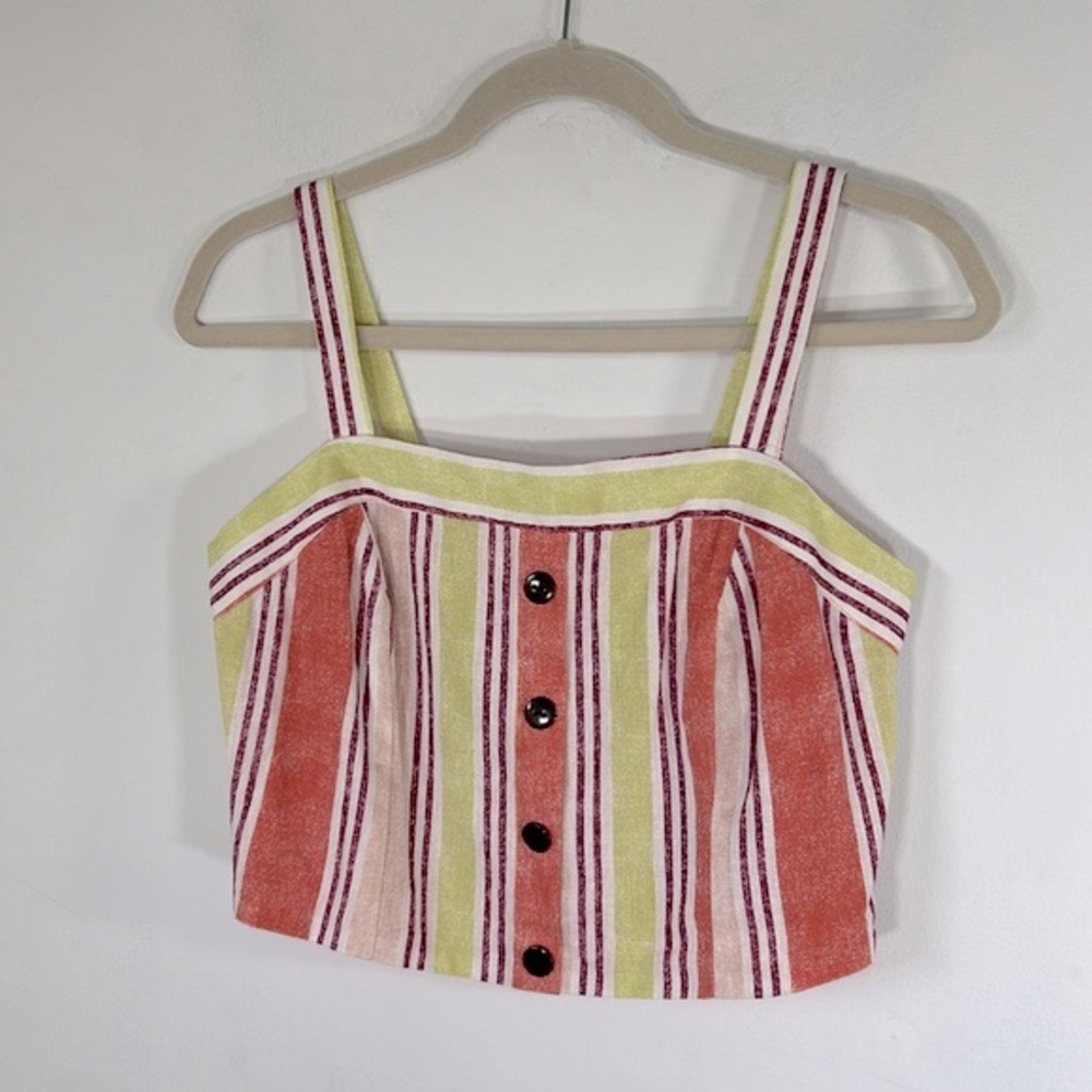 Band of Gypsies NWT Boho Cropped Sleeveless Women’s Size M Smocked Back Top